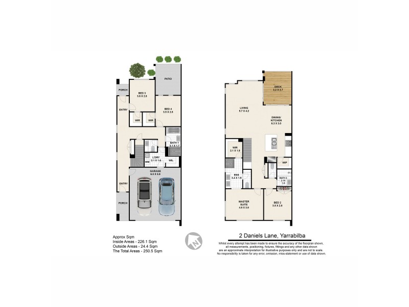2 Daniels Lane, Yarrabilba QLD 4207 Floorplan