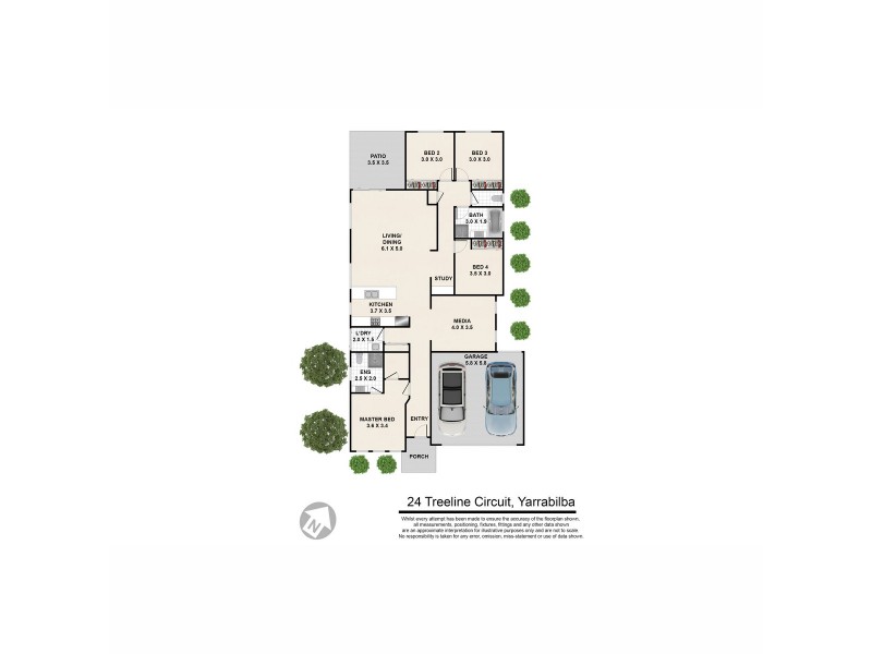 24 Treeline Circuit, Yarrabilba QLD 4207 Floorplan