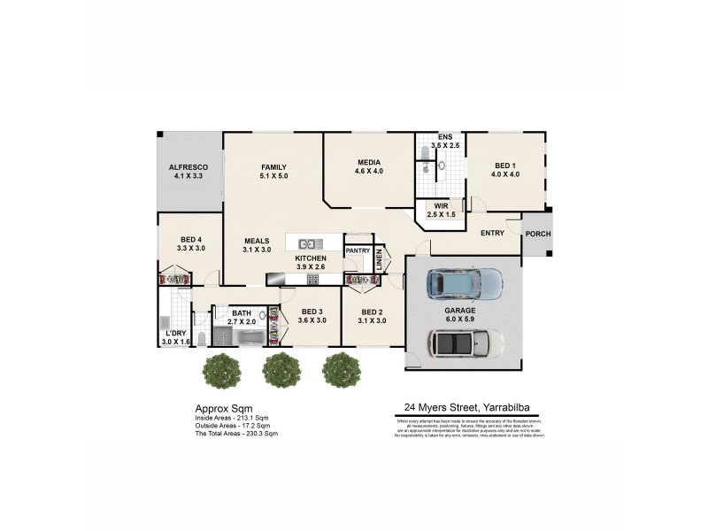 24 Myers Street, Yarrabilba QLD 4207 Floorplan
