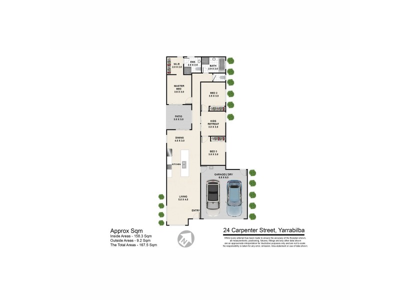 24 Carpenter Street, Yarrabilba QLD 4207 Floorplan