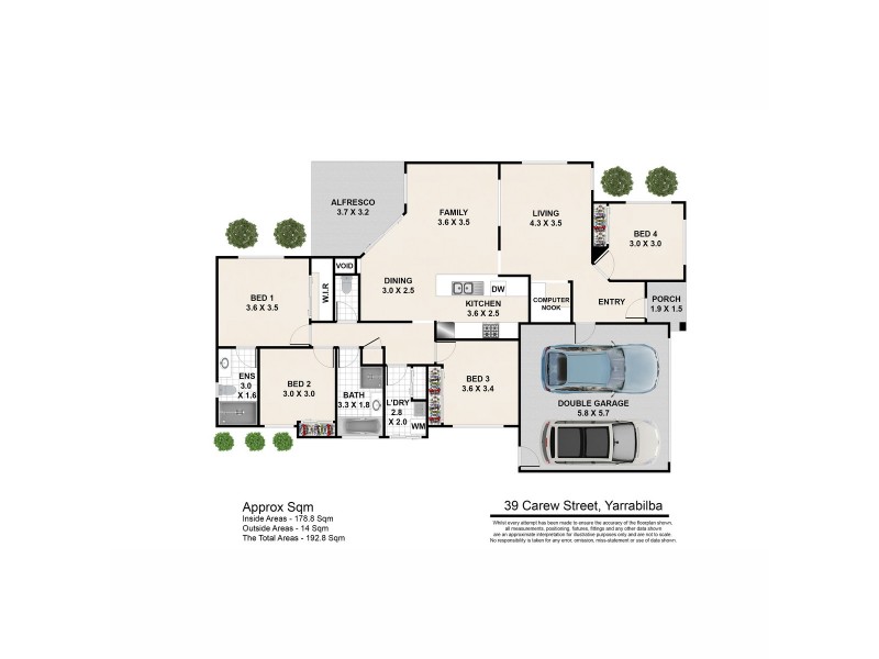 39 Carew Street, Yarrabilba QLD 4207 Floorplan