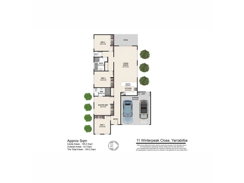 11 Winterpeak Close, Yarrabilba QLD 4207 Floorplan