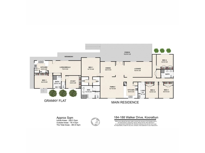 184-188 Walker Drive, Kooralbyn QLD 4285 Floorplan