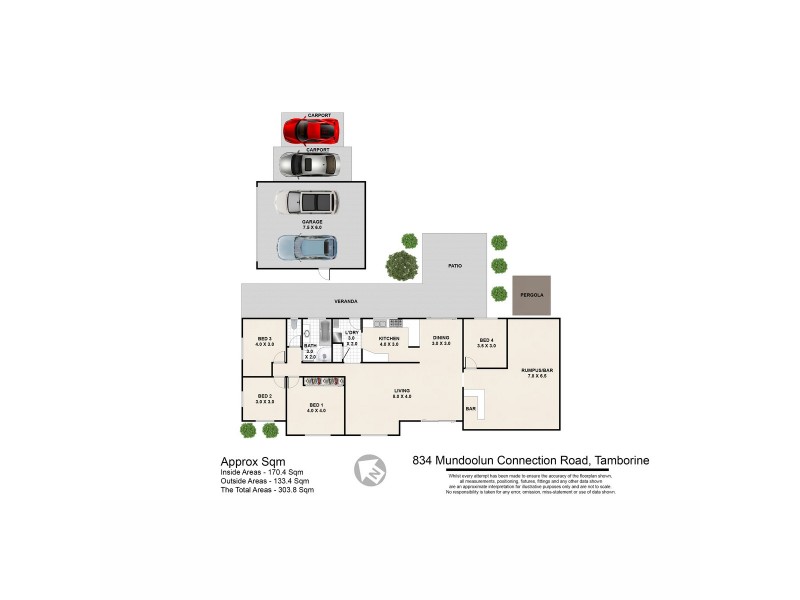834 Mundoolun Connection Road, Tamborine QLD 4270 Floorplan