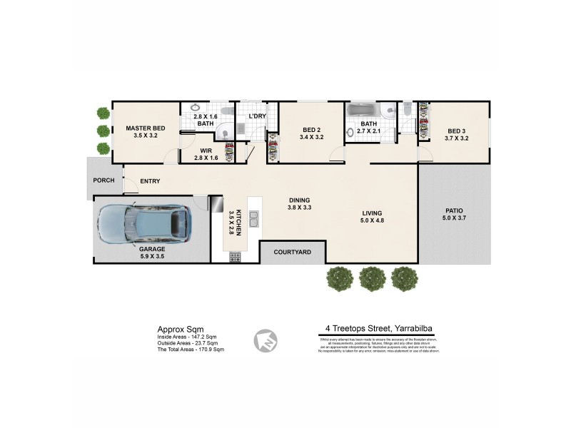 4 Treetops Street, Yarrabilba QLD 4207 Floorplan