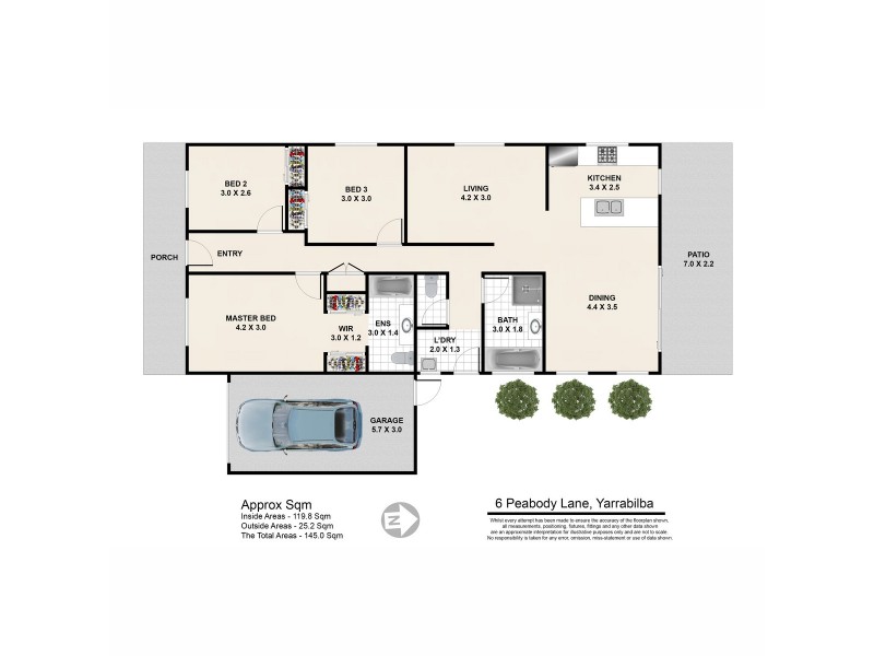 6 Peabody Lane, Yarrabilba QLD 4207 Floorplan