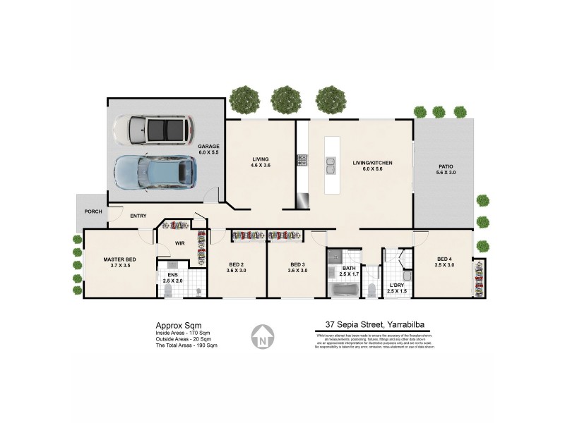 37 Sepia Street, Yarrabilba QLD 4207 Floorplan
