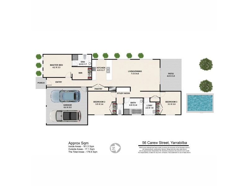 56 Carew Street, Yarrabilba QLD 4207 Floorplan