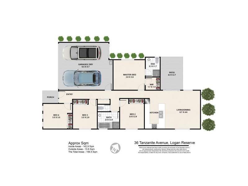 36 Tanzanite Avenue, Logan Reserve QLD 4133 Floorplan