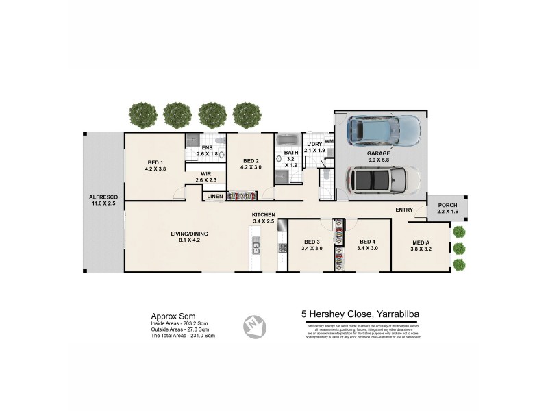 5 Hershey Close, Yarrabilba QLD 4207 Floorplan