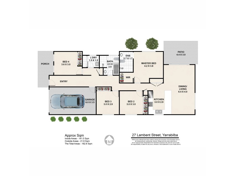 27 Lambent Street, Yarrabilba QLD 4207 Floorplan
