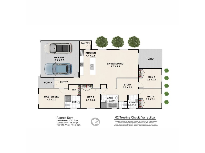 62 Treeline Circuit, Yarrabilba QLD 4207 Floorplan