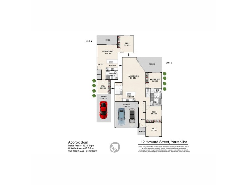 12 A&B Howard Street, Yarrabilba QLD 4207 Floorplan