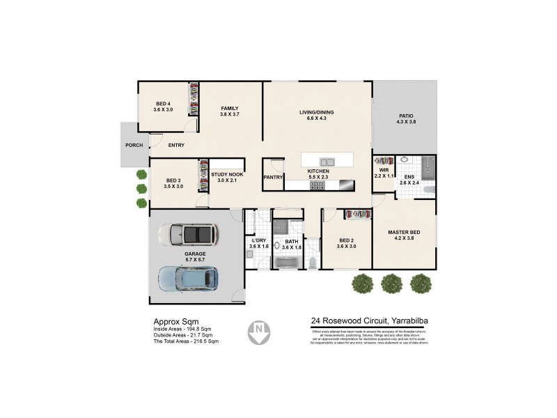 24 Rosewood Circuit, Yarrabilba QLD 4207 Floorplan