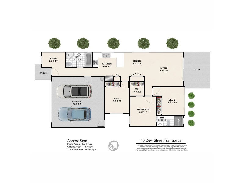 40 Dew Street, Yarrabilba QLD 4207 Floorplan