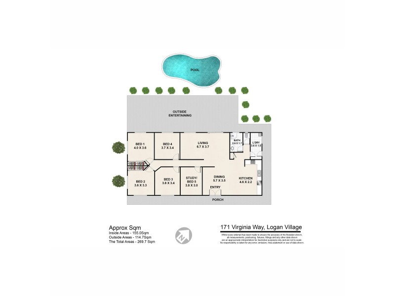 171 Virginia Way, Logan Village QLD 4207 Floorplan