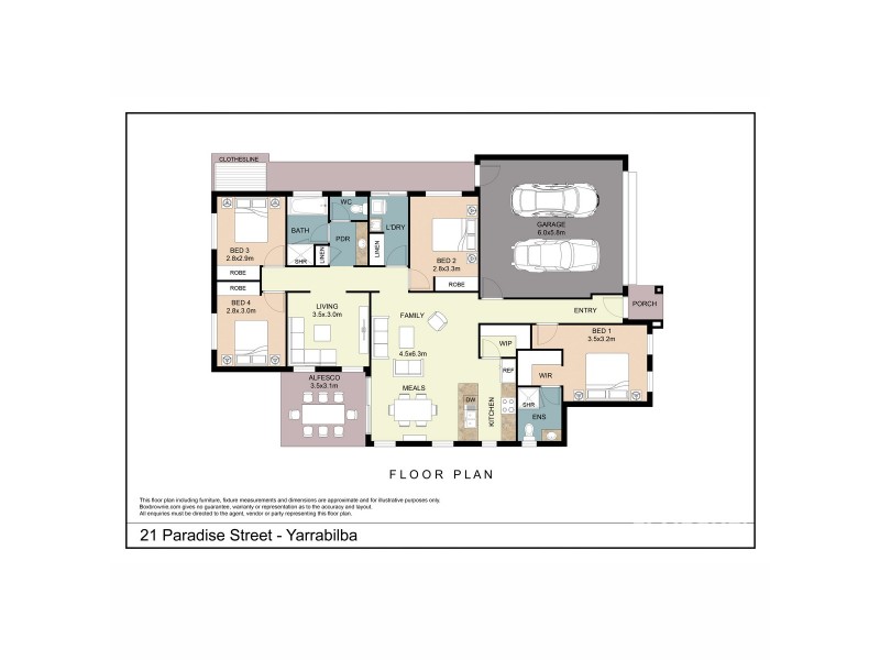 21 Paradise Street, Yarrabilba QLD 4207 Floorplan