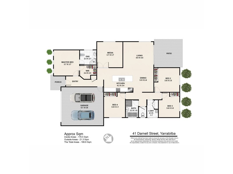 41 Darnell Street, Yarrabilba QLD 4207 Floorplan