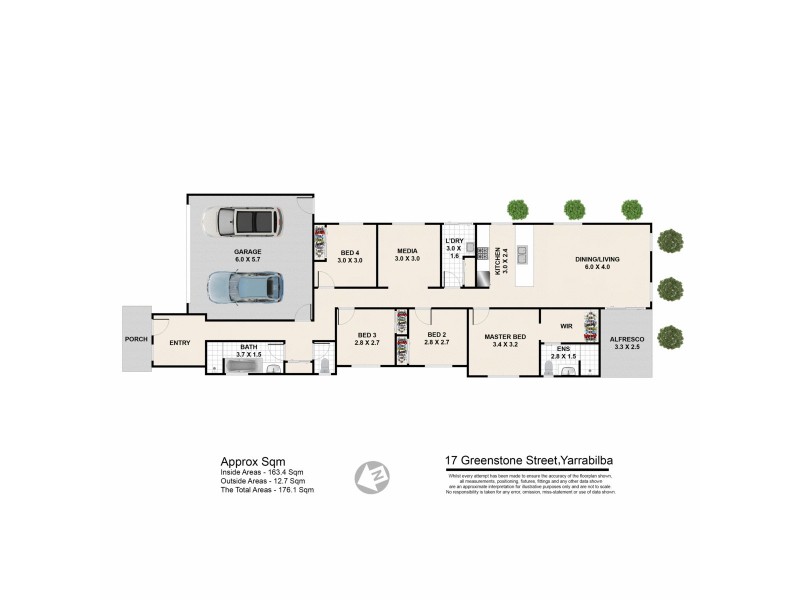 17 Greenstone Street, Yarrabilba QLD 4207 Floorplan
