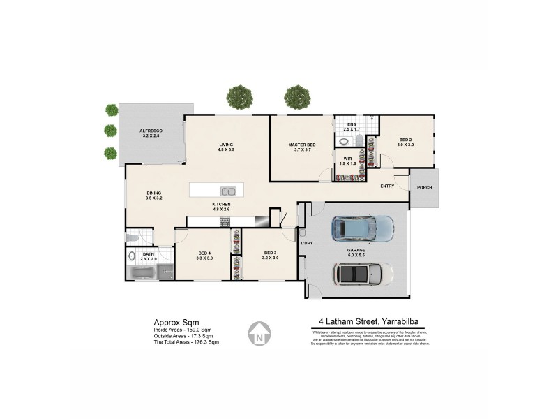 4 Latham Street, Yarrabilba QLD 4207 Floorplan