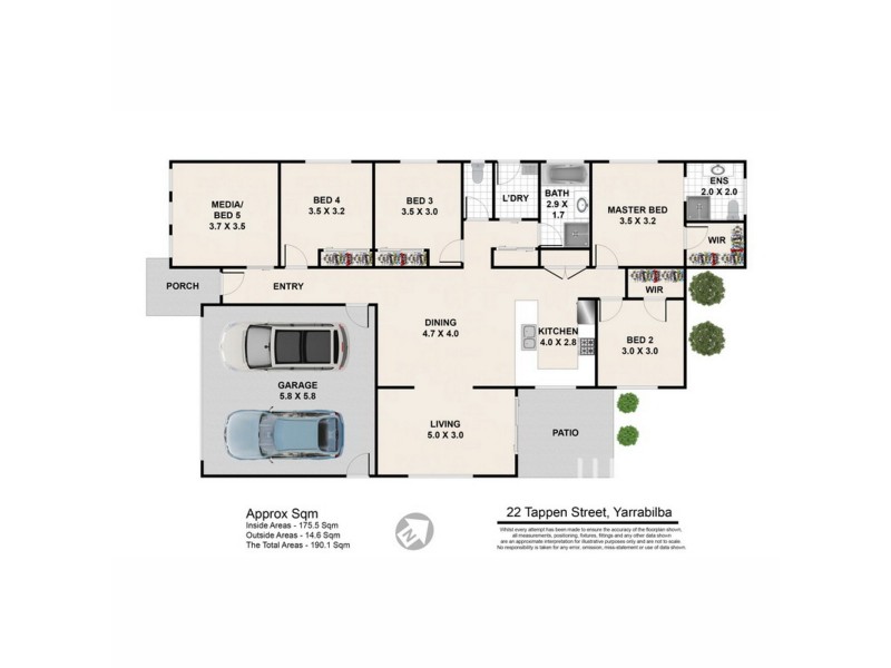 22 Tappen Street, Yarrabilba QLD 4207 Floorplan