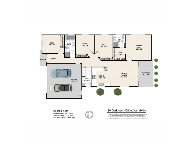 90 Darlington Drive, Yarrabilba QLD 4207 Floorplan