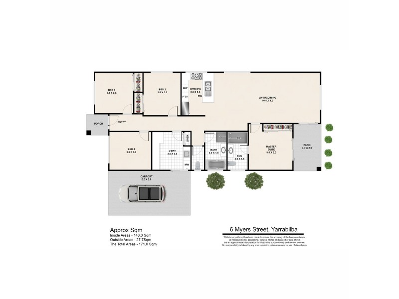 6 Myers Street, Yarrabilba QLD 4207 Floorplan