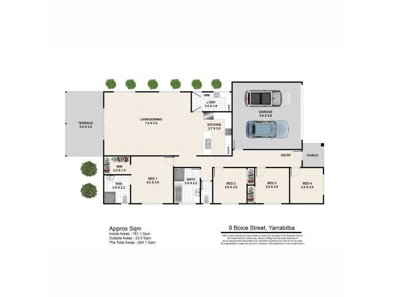9 Boice Street, Yarrabilba QLD 4207 Floorplan