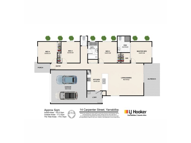 14 Carpenter Street, Yarrabilba QLD 4207 Floorplan