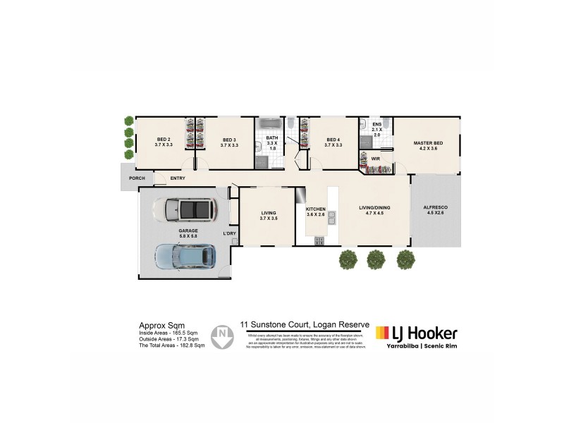 11 Sunstone Court, Logan Reserve QLD 4133 Floorplan