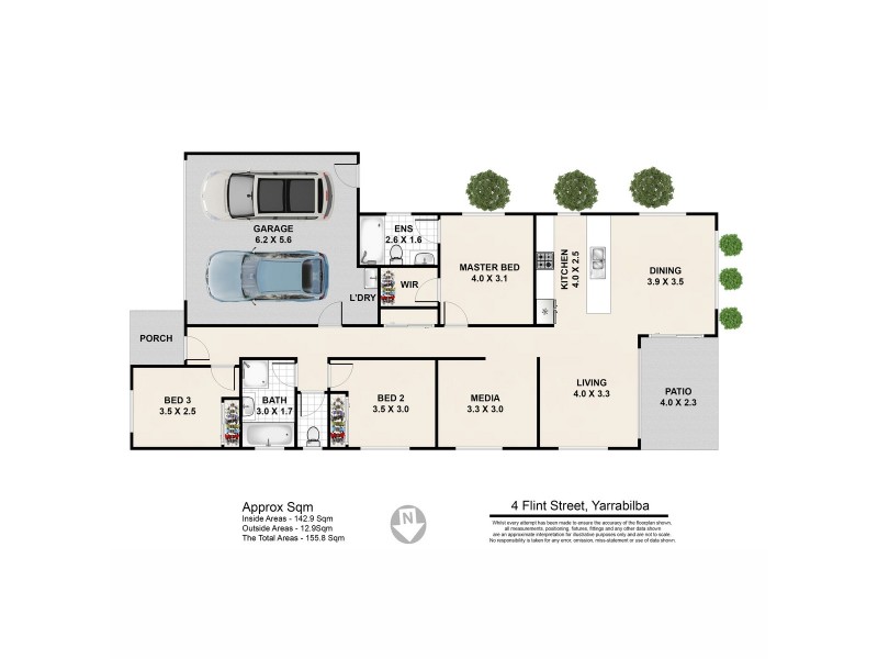 4 Flint Street, Yarrabilba QLD 4207 Floorplan