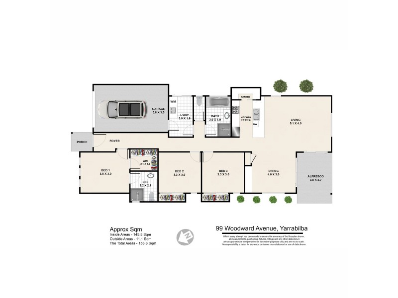 99 Woodward Avenue, Yarrabilba QLD 4207 Floorplan
