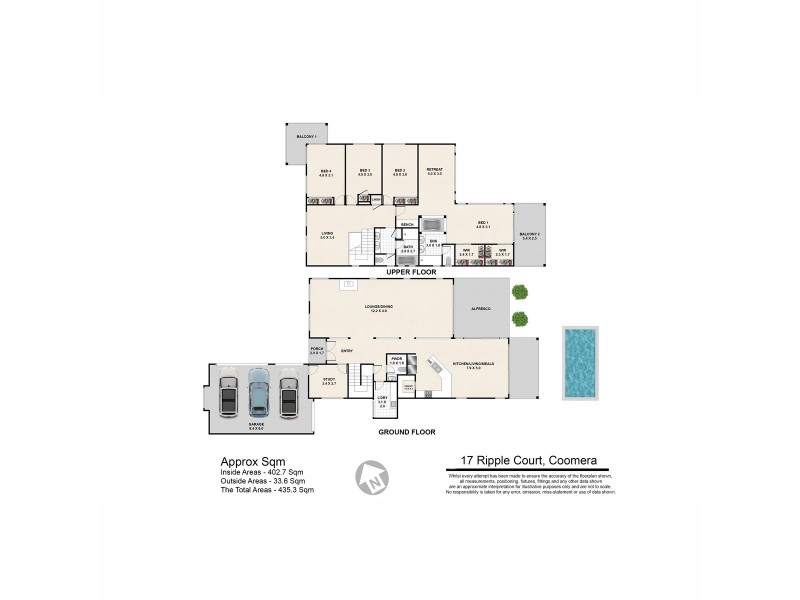 17 Ripple Court, Coomera Waters QLD 4209 Floorplan