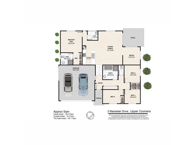 3 Mackellar Drive, Upper Coomera QLD 4209 Floorplan