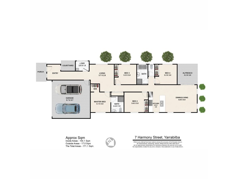 7 Harmony Street, Yarrabilba QLD 4207 Floorplan