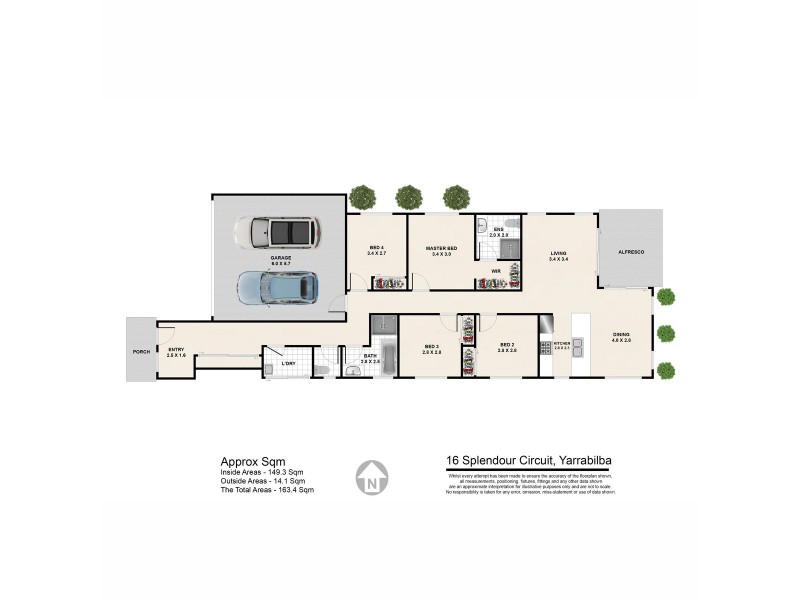16 Splendour Circuit, Yarrabilba QLD 4207 Floorplan