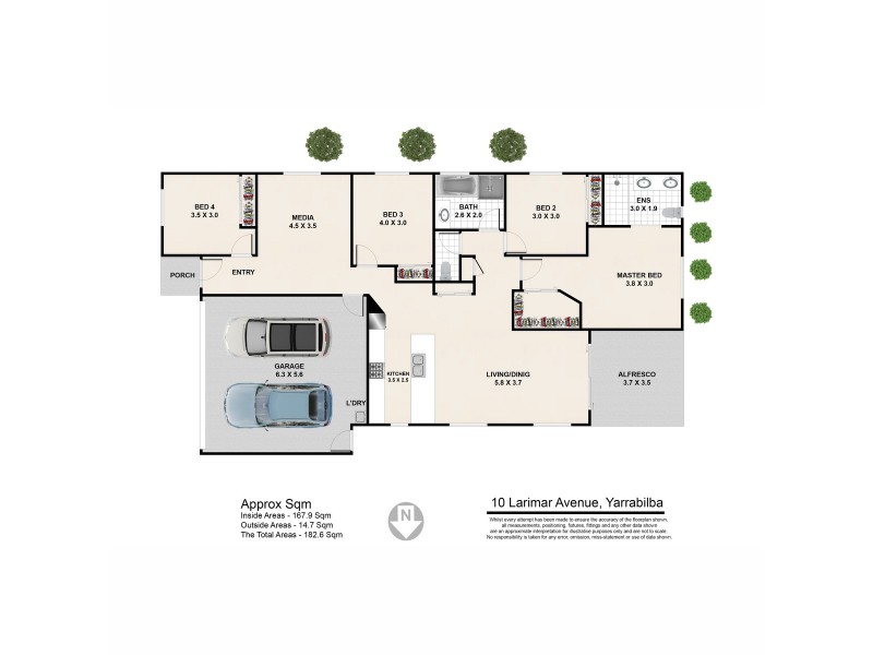 10 Larimar Avenue, Yarrabilba QLD 4207 Floorplan