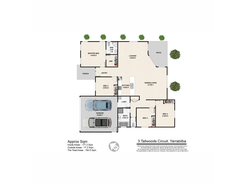 3 Tallwoods Circuit, Yarrabilba QLD 4207 Floorplan