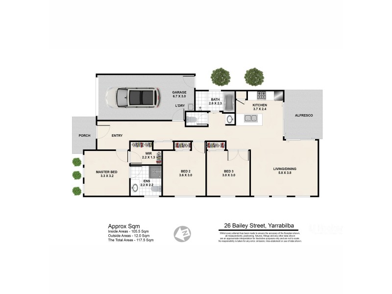 26 Bailey Street, Yarrabilba QLD 4207 Floorplan