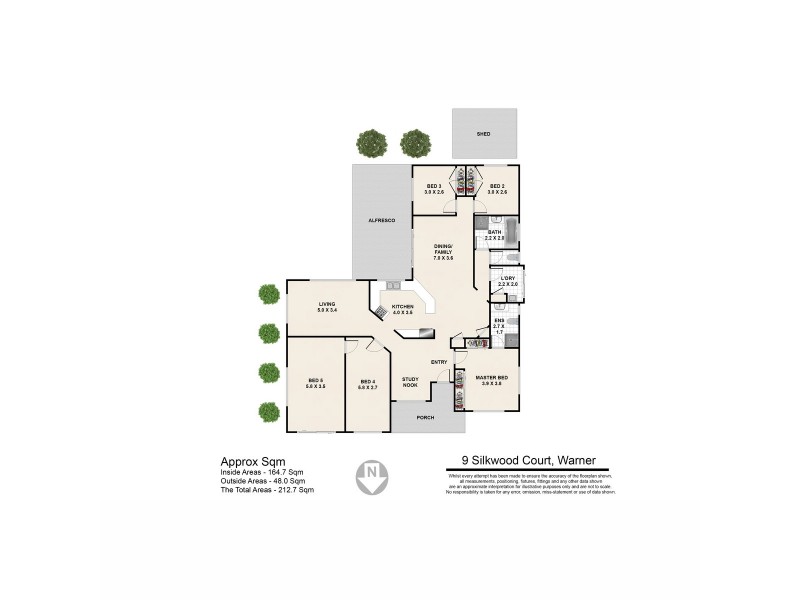 9 Silkwood Court, Warner QLD 4500 Floorplan