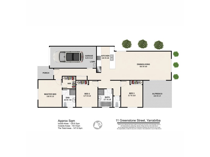 11 Greenstone Street, Yarrabilba QLD 4207 Floorplan