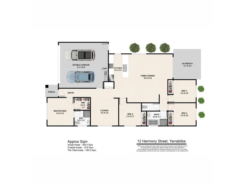 12 Harmony Street, Yarrabilba QLD 4207 Floorplan