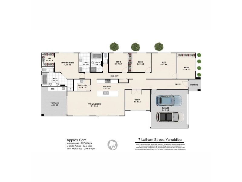 7 Latham Street, Yarrabilba QLD 4207 Floorplan