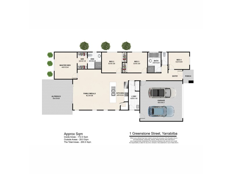 1 Greenstone Street, Yarrabilba QLD 4207 Floorplan