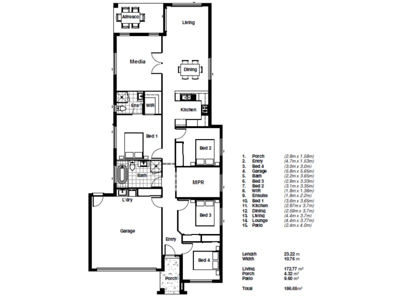 5 Bernard Circuit, Yarrabilba QLD 4207 Floorplan