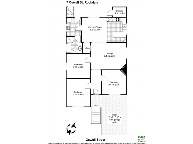 7 Oswell Street, Rockdale NSW 2216 Floorplan
