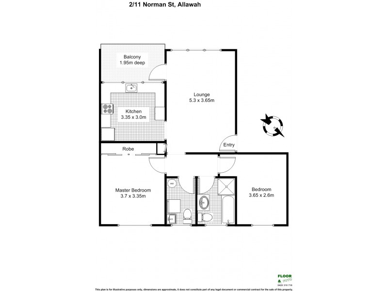 2/11 Norman Street, Allawah NSW 2218 Floorplan