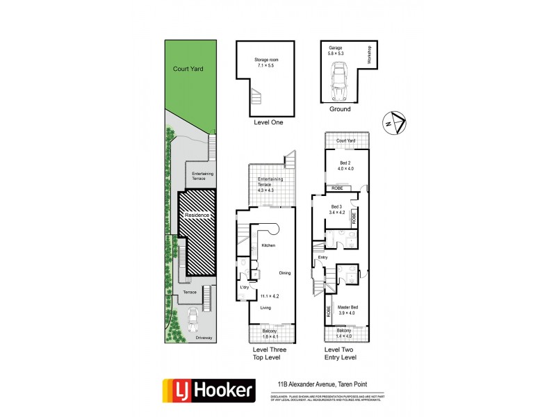 11B Alexander Avenue, Taren Point NSW 2229 Floorplan