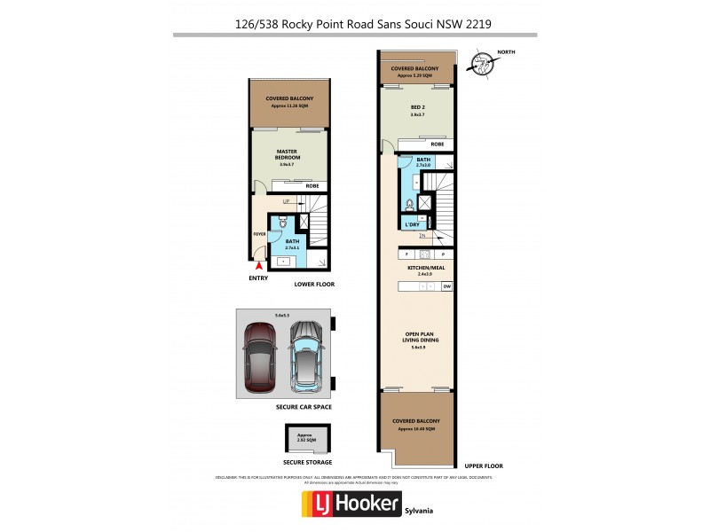 126/538 Rocky Point Road, Sans Souci NSW 2219 Floorplan