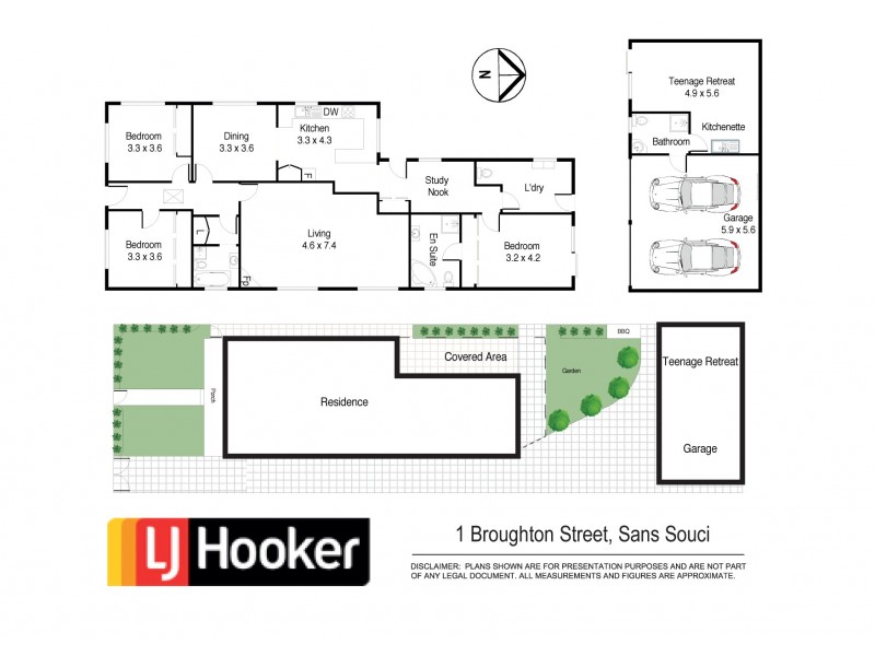 1 Broughton Street, Sans Souci NSW 2219 Floorplan